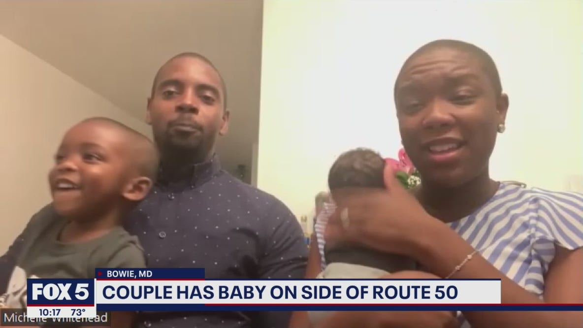 Couple has baby on side of Route 50